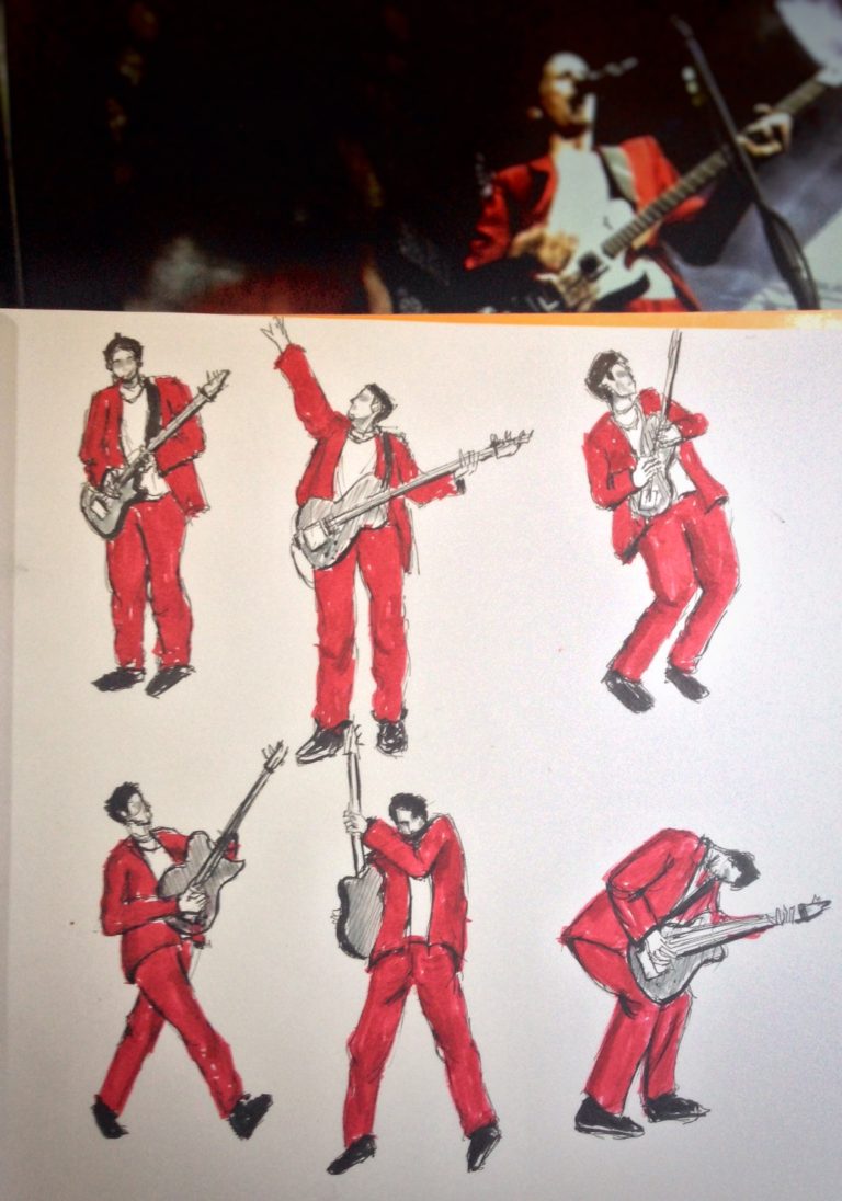 Matt Bellamy Guitar Poses